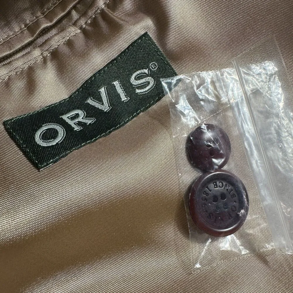 VNG ORVIS Men Blazer Sport Coat Two Button Casual Jacket 44R SILK Gray